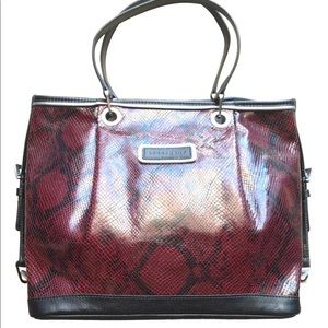 Longchamp snakeskin handbag